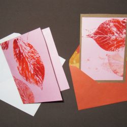 Nature Print Note Cards