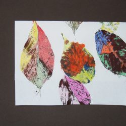 Note Cards Made with Leaves