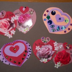Recycled Valentine's Day collage