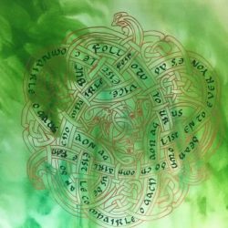 CELTIC KNOT WORK WITH CALLIGRAPHY BY SHEILA BASISTA