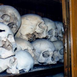 Skulls from the War of Greek Independence of 1821 Chios, Greece