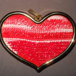 Cross Stitch Heart Ornament