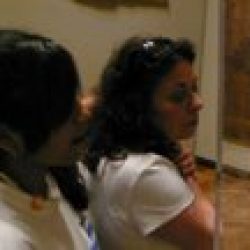 Marion and Andrea at the Philadelphia Museum of Art