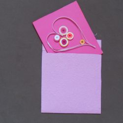 Quilled Heart Note Card