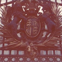 The gate at Buckingham Palace