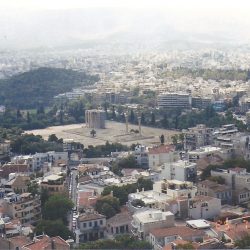 The Temple of Zeus - view from the Acropolis