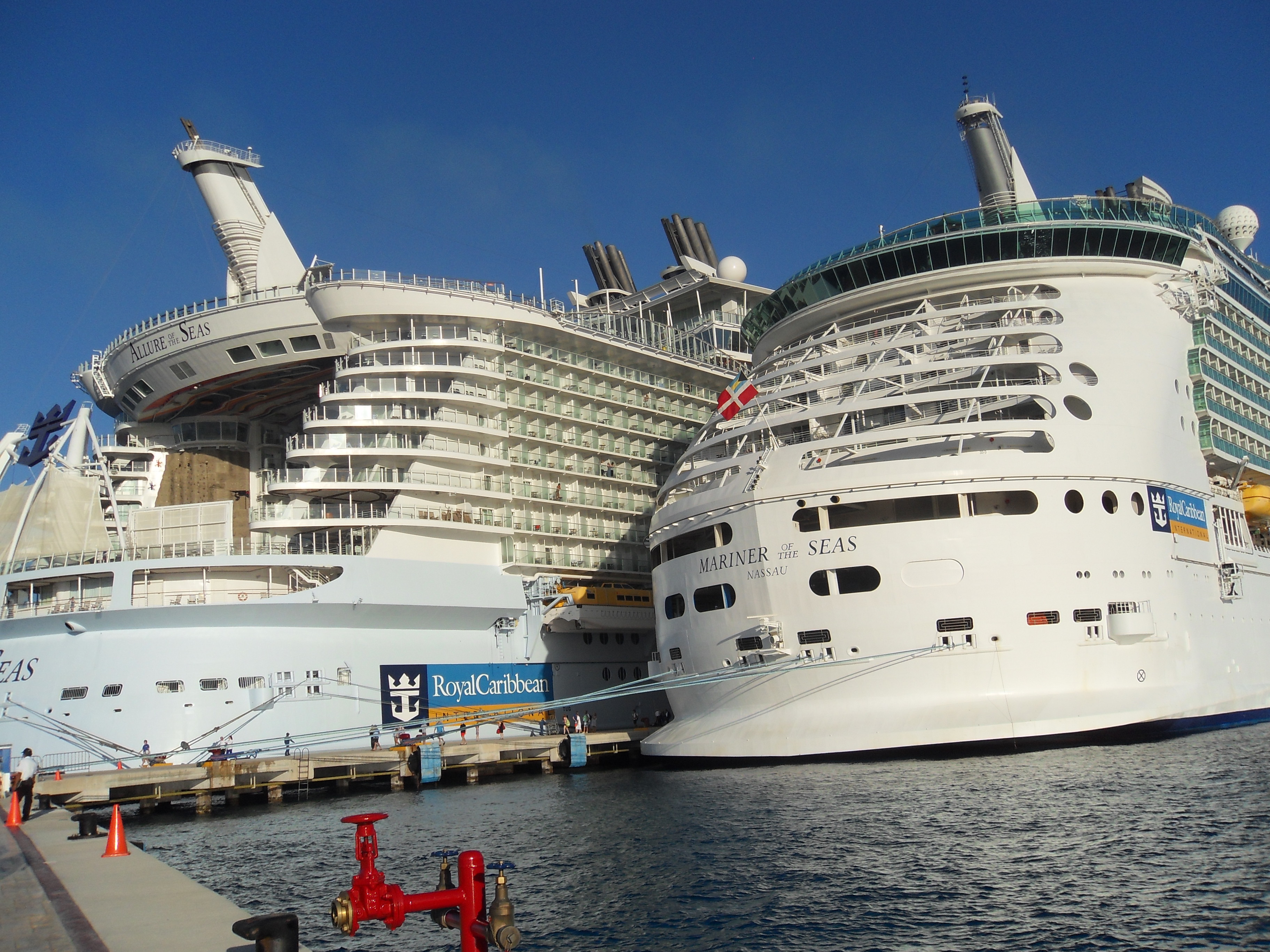 Arrival of cruise ships, Cozumel, Mexico