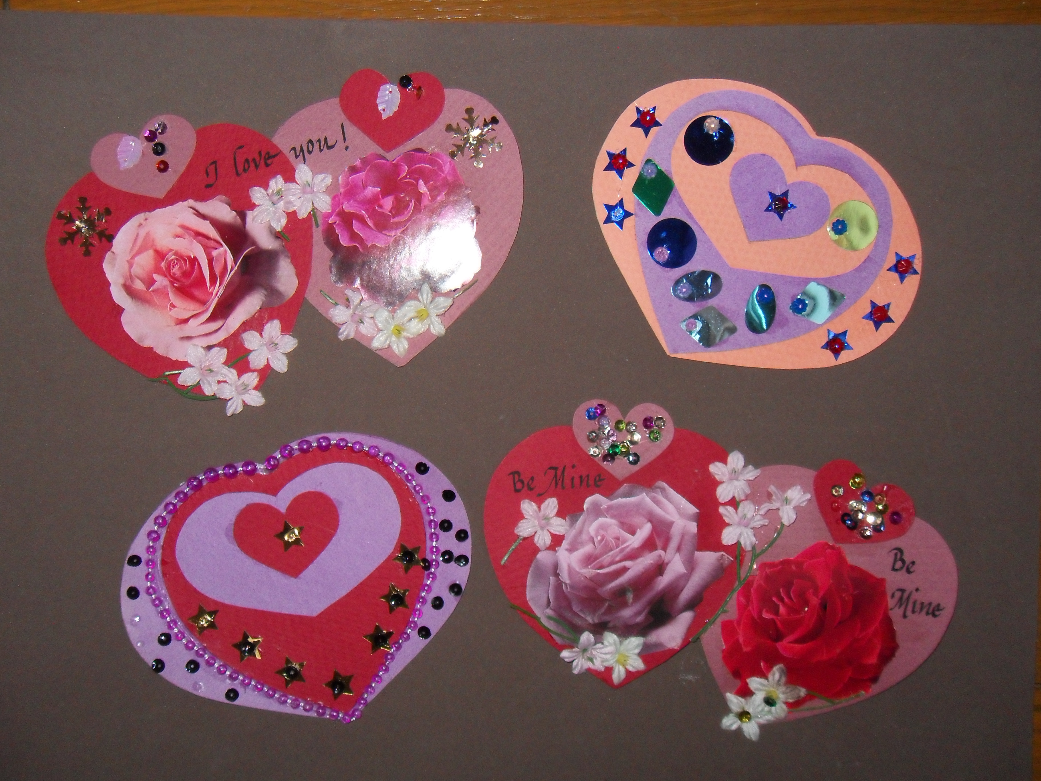 Recycled Valentine's Day collage