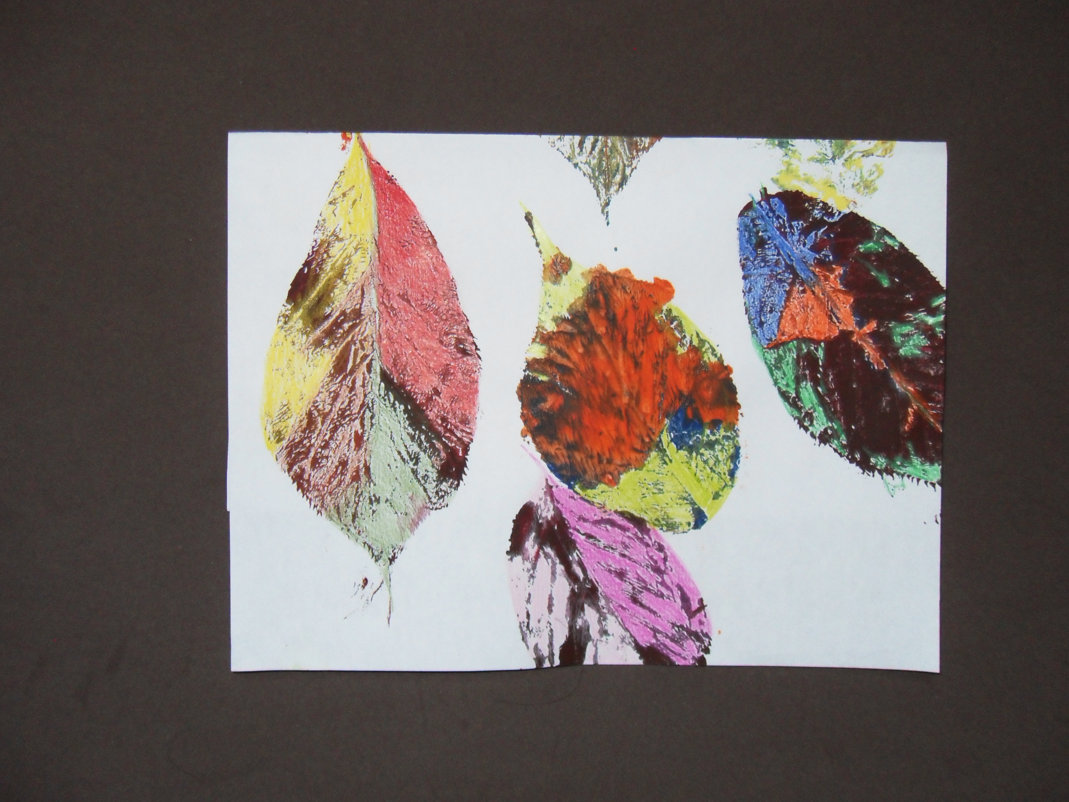 Note Cards Made with Leaves