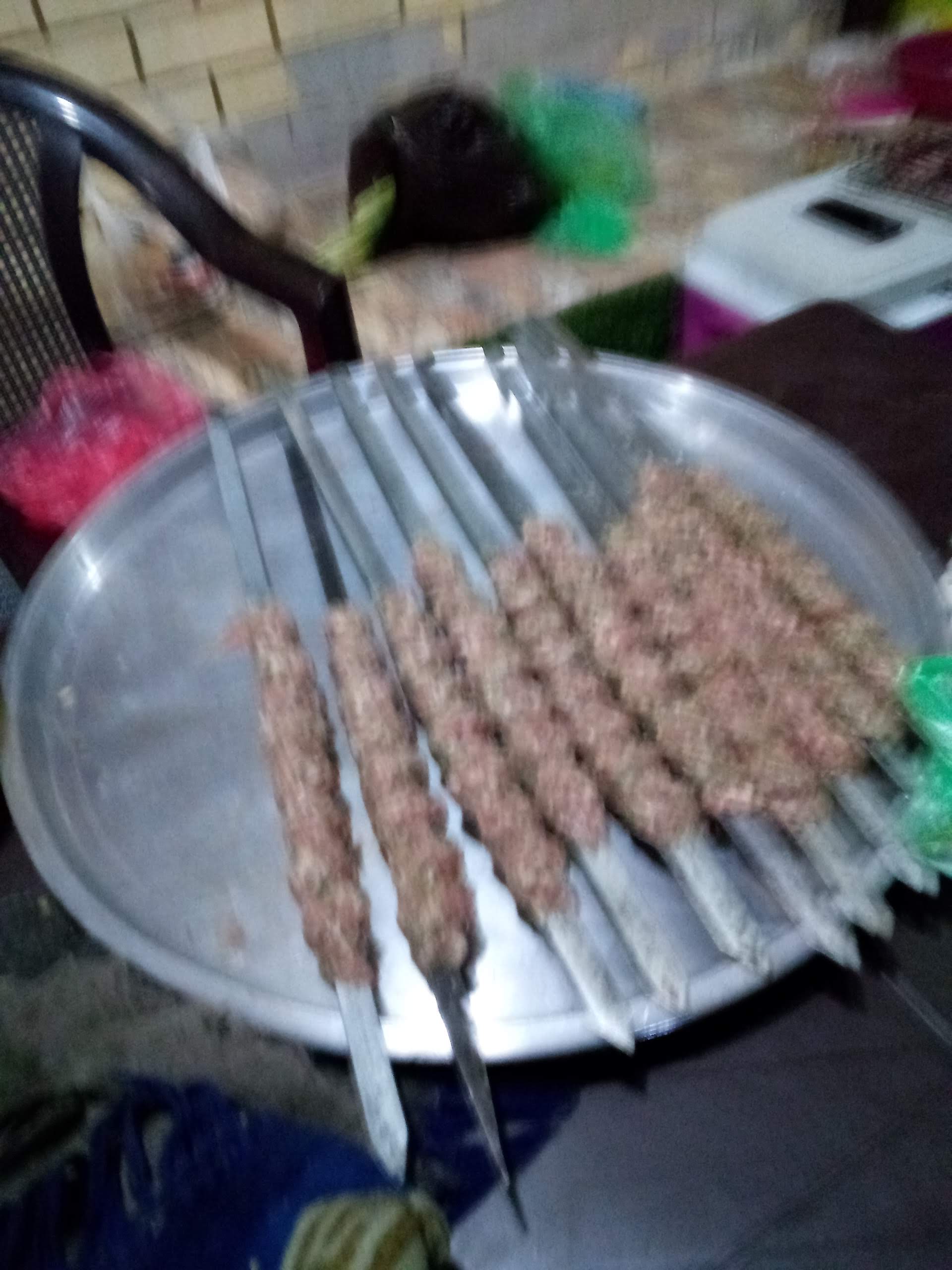 Ground meat on a skwere