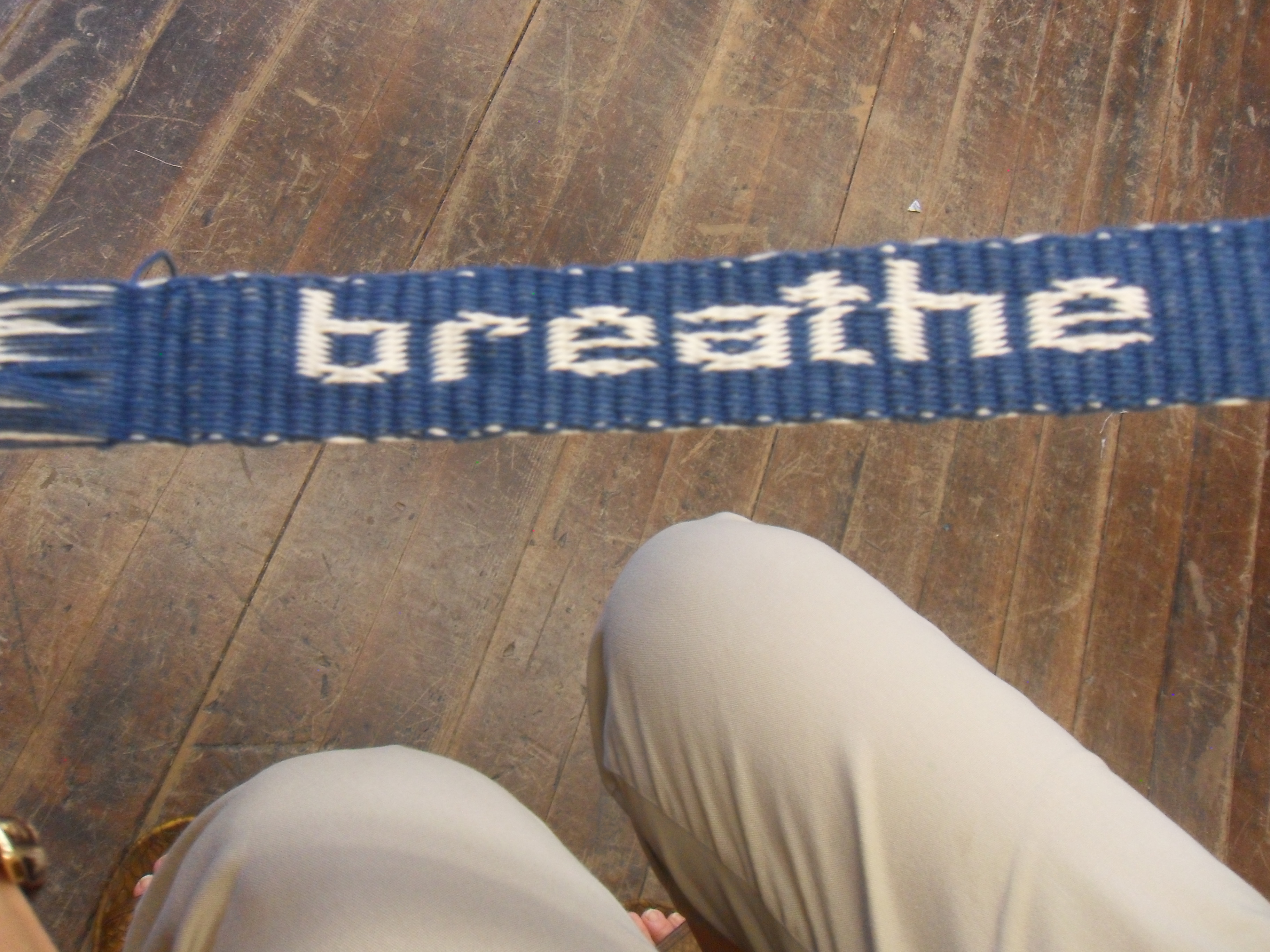 "Breathe" Inkle Loom Weaving
